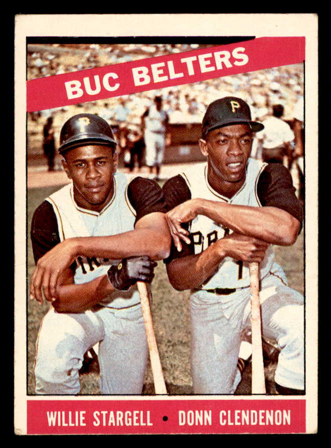 1966 Topps Baseball #099 Willie Stargell Donn Clendenon VG 540853
