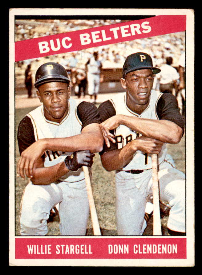 1966 Topps Baseball #099 Willie Stargell Donn Clendenon VG 540854