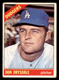 1966 Topps Baseball #430 Don Drysdale Dodgers VG 540868