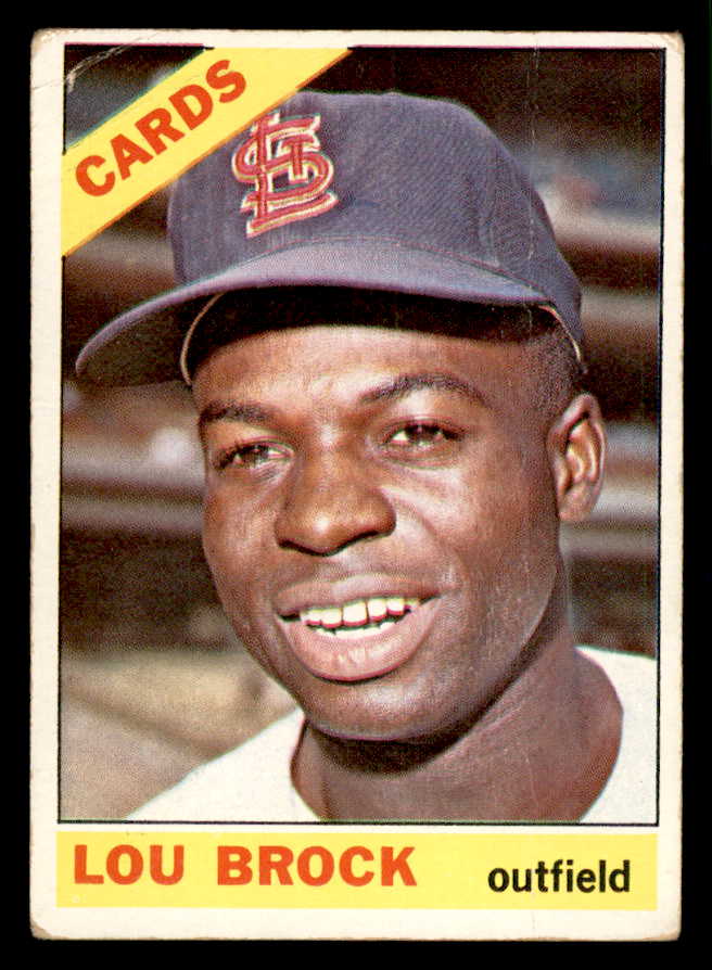 1966 Topps Baseball #125 Lou Brock Cardinals FR-GD 540871