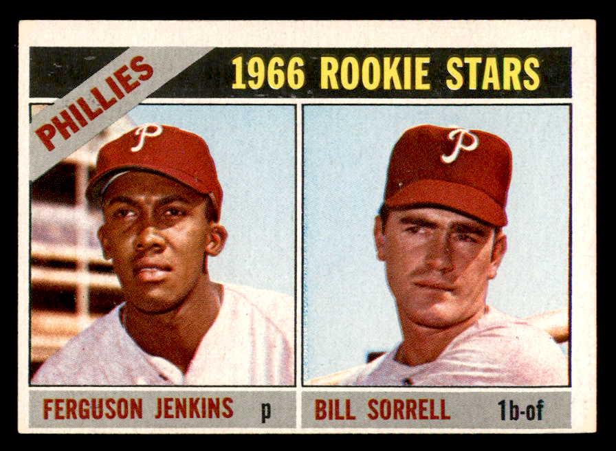 1966 Topps Baseball #254 Fergie Jenkins Phillies EX 540884