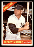 1966 Topps Baseball #050 Mickey Mantle Yankees GD-VG 540908