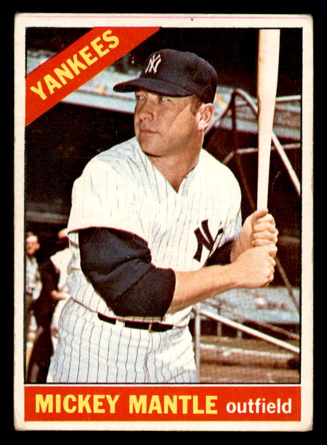 1966 Topps Baseball #050 Mickey Mantle Yankees VG 540909