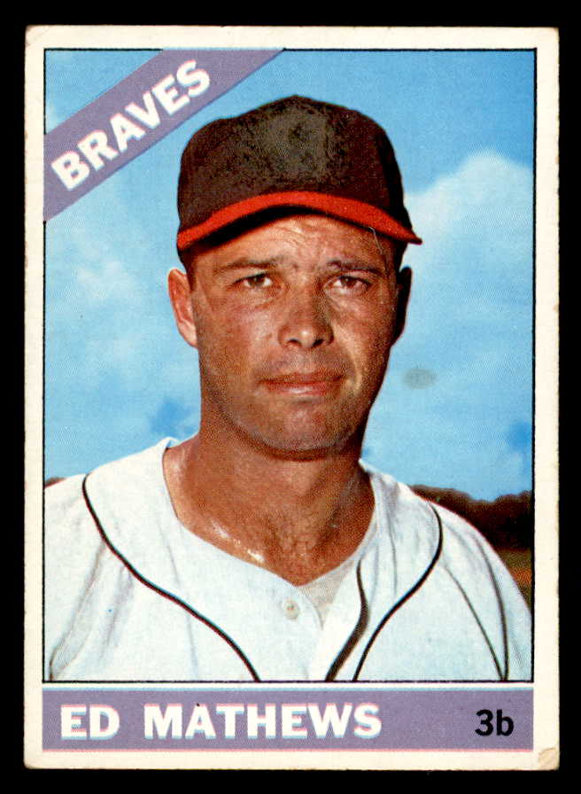 1966 Topps Baseball #200 Eddie Mathews Braves VG-EX 540910