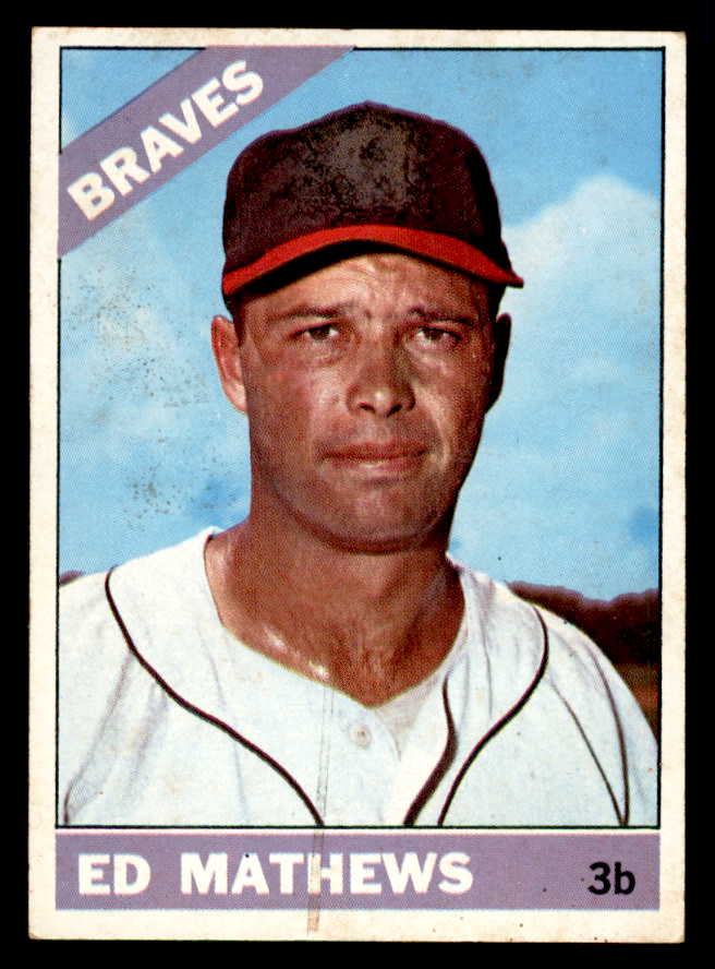 1966 Topps Baseball #200 Eddie Mathews Braves VG-EX 540911