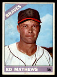 1966 Topps Baseball #200 Eddie Mathews Braves VG-EX 540911