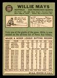 1967 Topps Baseball #200 Willie Mays Giants Good 540949