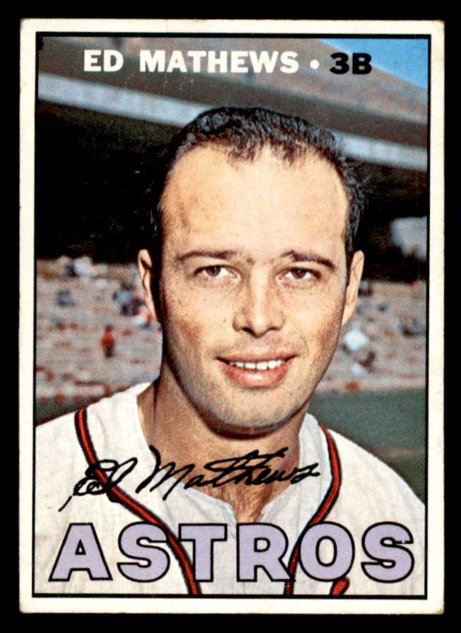 1967 Topps Baseball #166 Eddie Mathews Astros GD-VG 540950