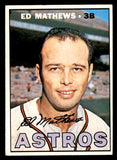 1967 Topps Baseball #166 Eddie Mathews Astros EX+/EX-MT 540952