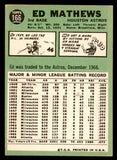 1967 Topps Baseball #166 Eddie Mathews Astros EX+/EX-MT 540952