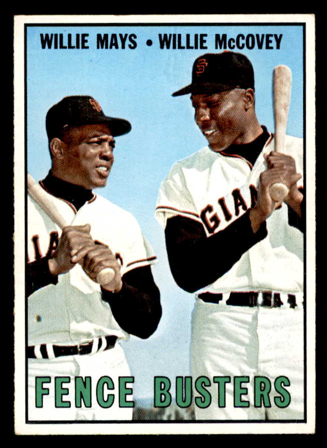 1967 Topps Baseball #423 Willie Mays Willie McCovey EX-MT 540957