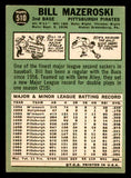 1967 Topps Baseball #510 Bill Mazeroski Pirates VG-EX 540961