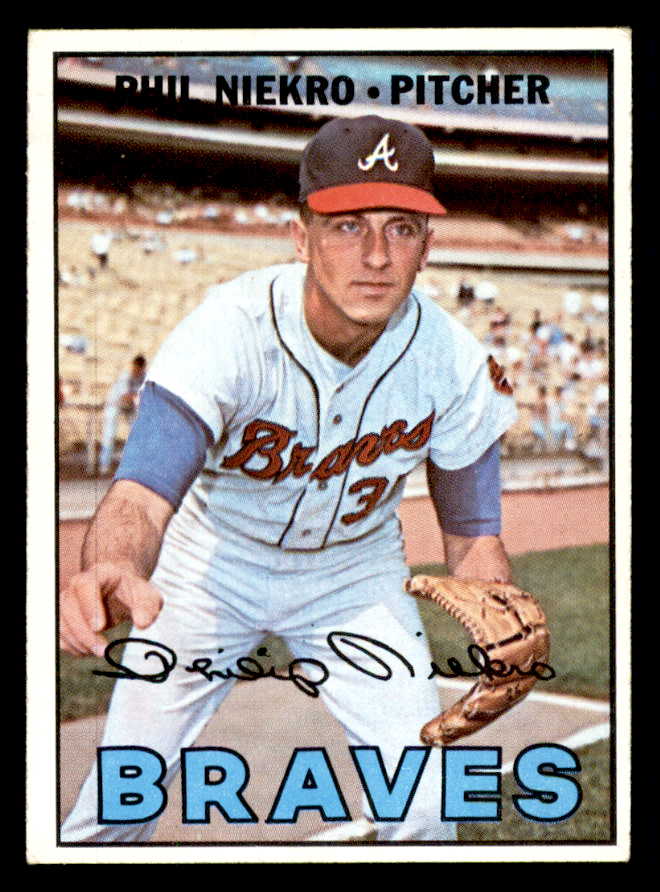 1967 Topps Baseball #456 Phil Niekro Braves EX+/EX-MT 540965