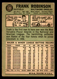 1967 Topps Baseball #100 Frank Robinson Orioles VG 540987