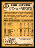 1968 Topps Baseball #257 Phil Niekro Braves EX+/EX-MT 541018