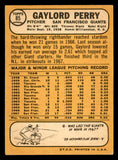 1968 Topps Baseball #085 Gaylord Perry Giants EX 541024