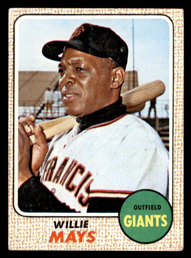 1968 Topps Baseball #050 Willie Mays Giants VG 541030