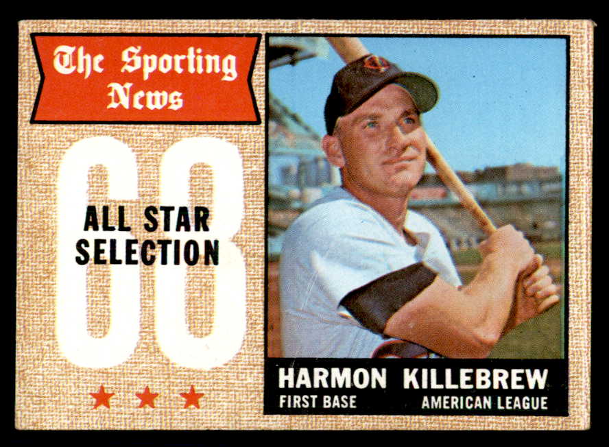 1968 Topps Baseball #361 Harmon Killebrew A.S. Twins VG-EX 541037