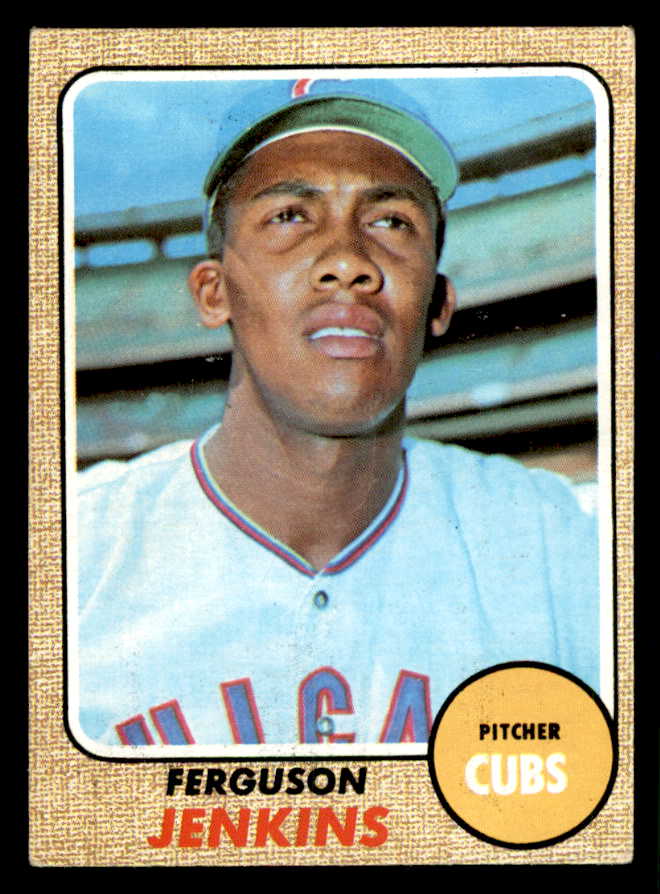 1968 Topps Baseball #410 Fergie Jenkins Cubs EX 541049