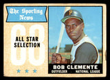 1968 Topps Baseball #374 Roberto Clemente A.S. Pirates FR-GD 541051