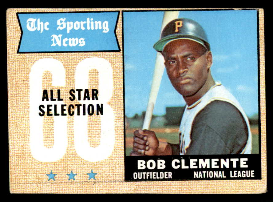 1968 Topps Baseball #374 Roberto Clemente A.S. Pirates VG 541052