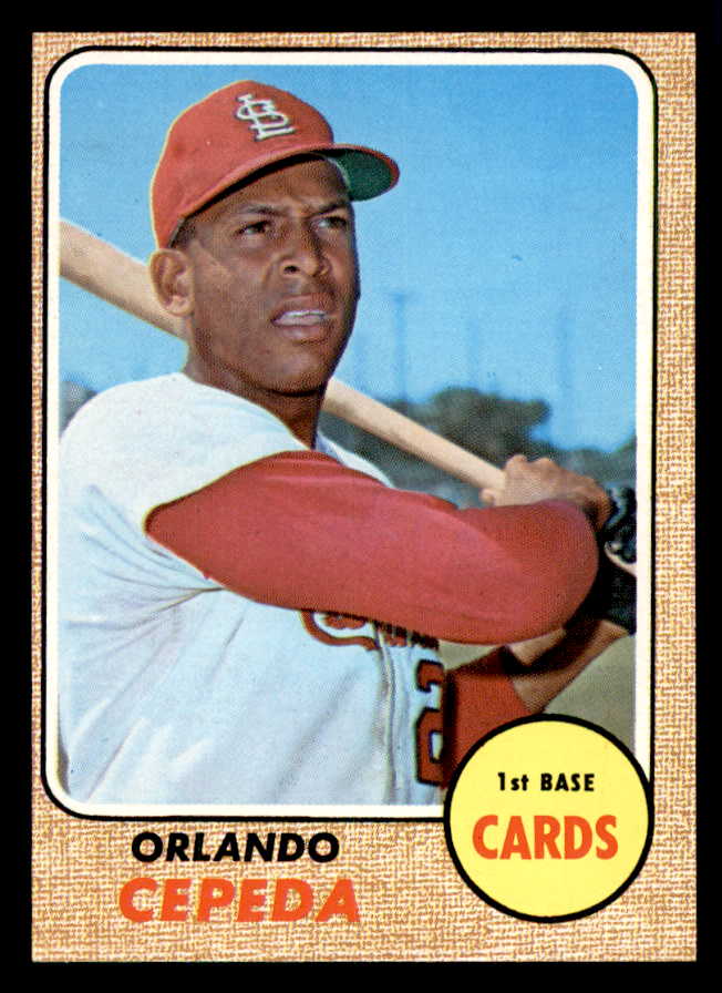1968 Topps Baseball #200 Orlando Cepeda Cardinals EX 541057