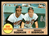 1968 Topps Baseball #530 Brooks Robinson Frank Robinson EX-MT 541067