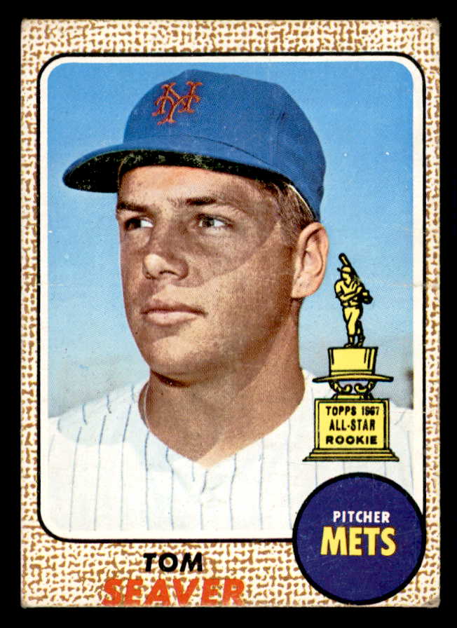 1968 Topps Baseball #045 Tom Seaver Mets VG 541070