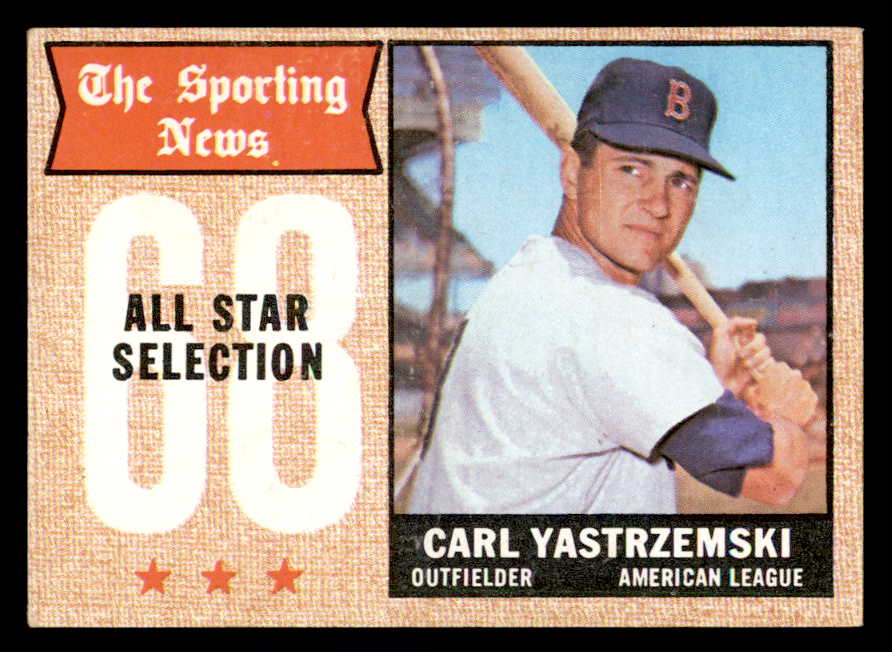 1968 Topps Baseball #369 Carl Yastrzemski A.S. Red Sox VG-EX 541072