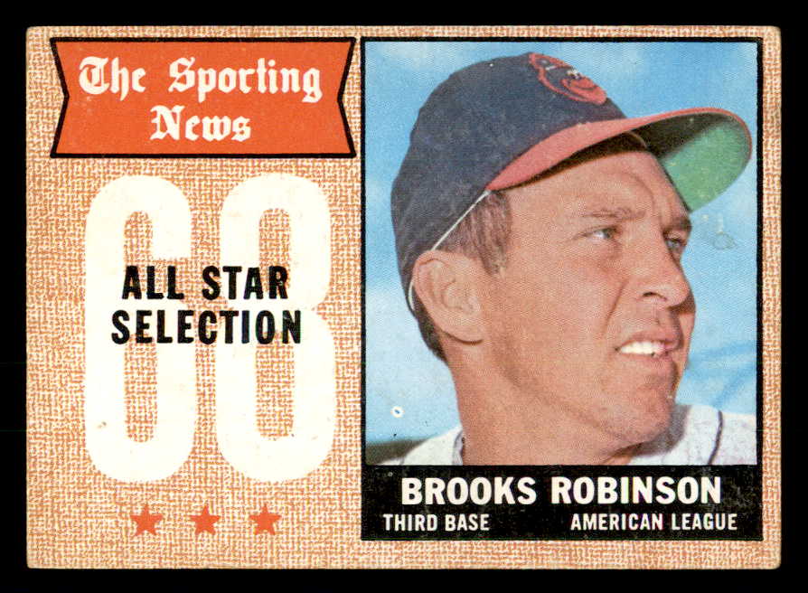 1968 Topps Baseball #365 Brooks Robinson A.S. Orioles EX 541075