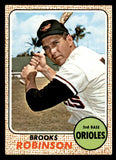 1968 Topps Baseball #020 Brooks Robinson Orioles EX-MT 541077