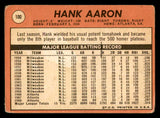 1969 Topps Baseball #100 Hank Aaron Braves FR-GD 541083