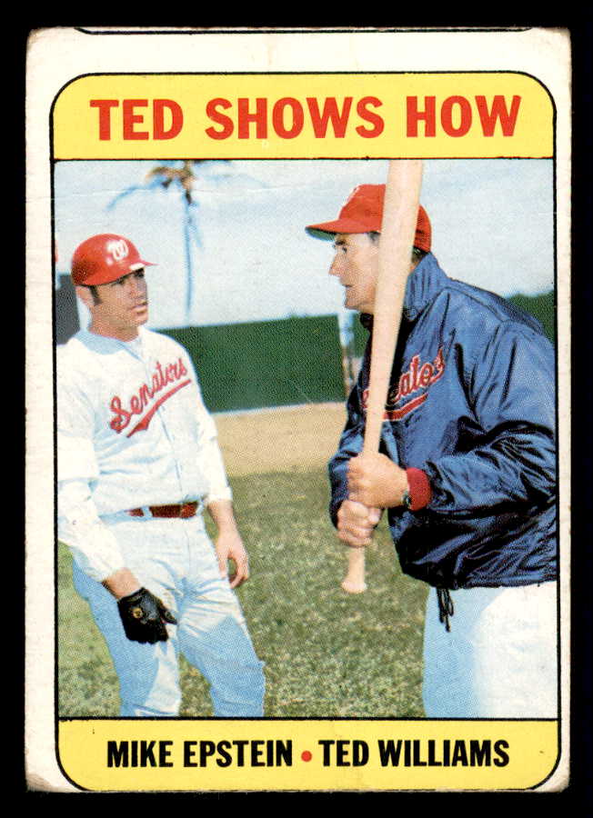 1969 Topps Baseball #539 Ted Williams Mike Epstein FR-GD 541108