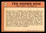 1969 Topps Baseball #539 Ted Williams Mike Epstein FR-GD 541108