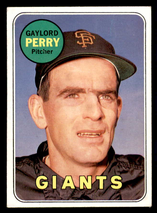1969 Topps Baseball #485 Gaylord Perry Giants EX 541110
