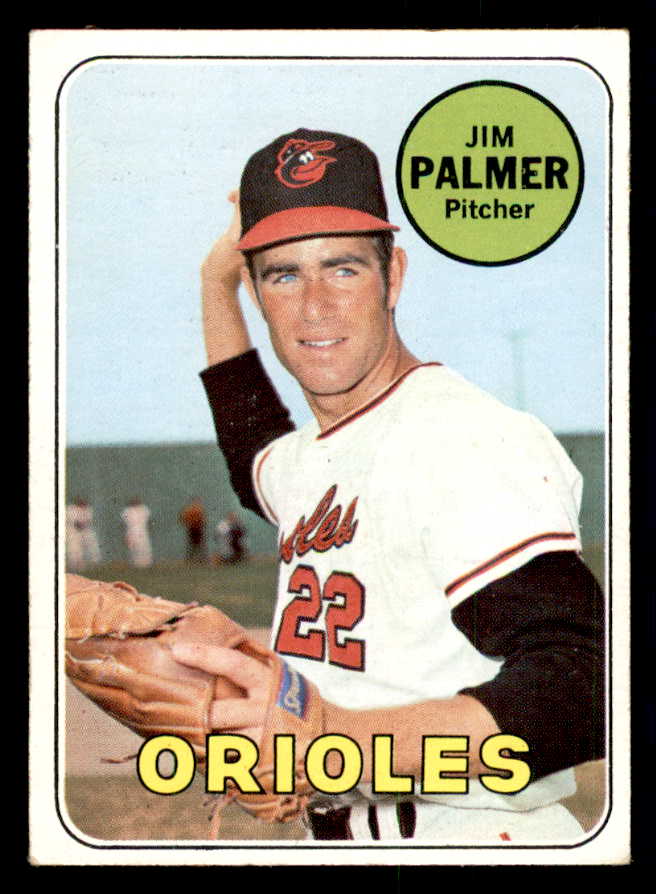 1969 Topps Baseball #573 Jim Palmer Orioles EX 541113