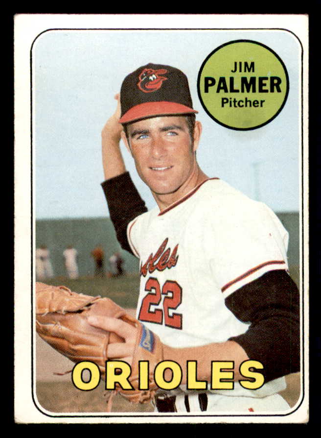1969 Topps Baseball #573 Jim Palmer Orioles EX 541114