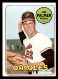 1969 Topps Baseball #573 Jim Palmer Orioles EX 541114