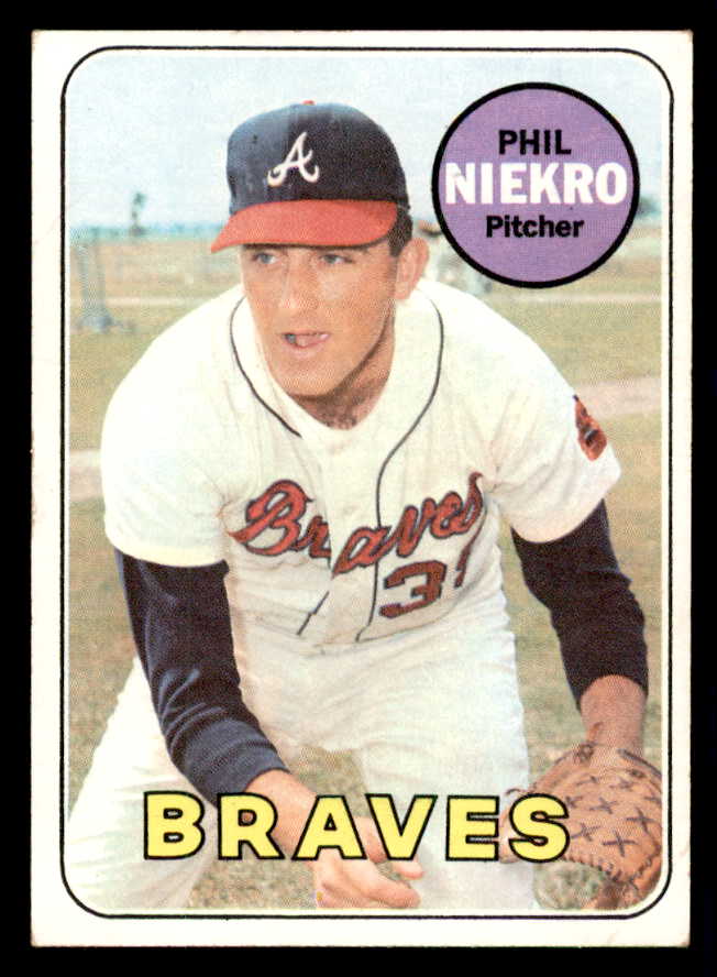1969 Topps Baseball #355 Phil Niekro Braves EX+/EX-MT 541125