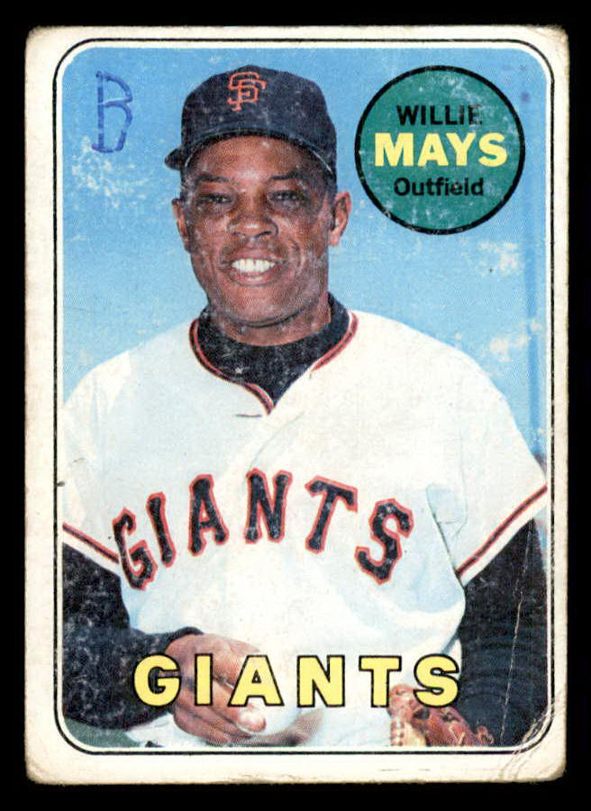 1969 Topps Baseball #190 Willie Mays Giants Poor 541126