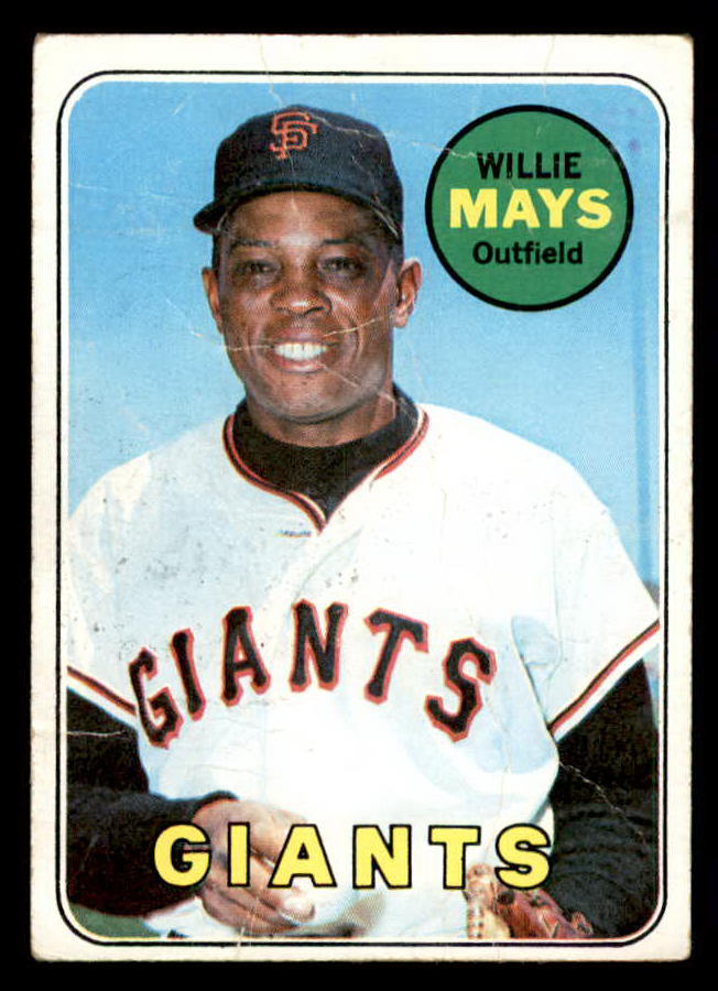 1969 Topps Baseball #190 Willie Mays Giants Poor 541127