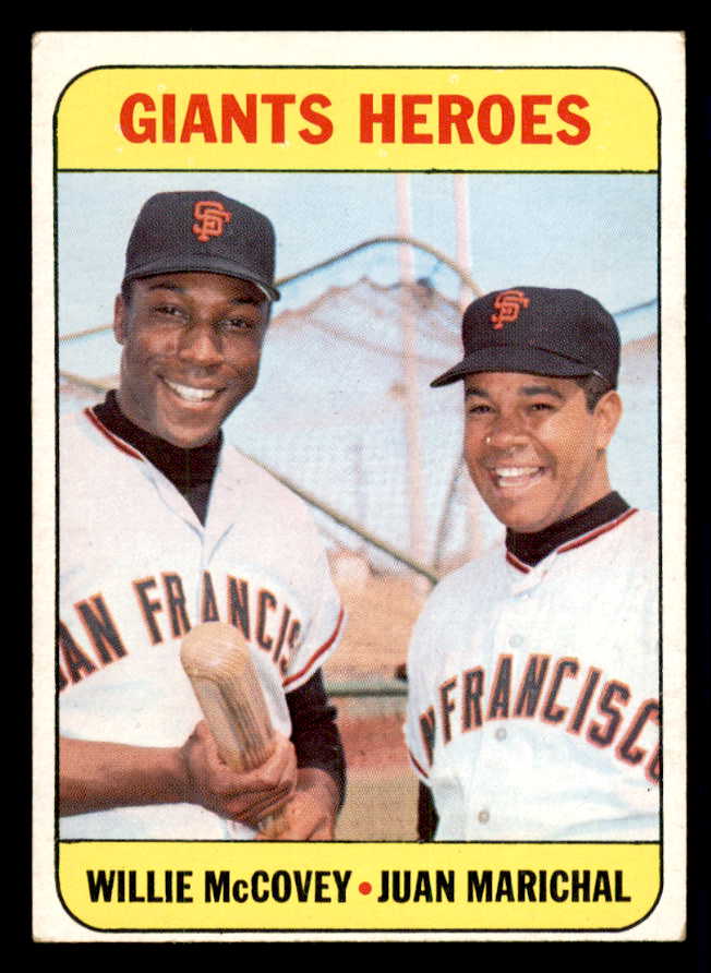 1969 Topps Baseball #572 Willie McCovey Juan Marichal EX-MT 541128