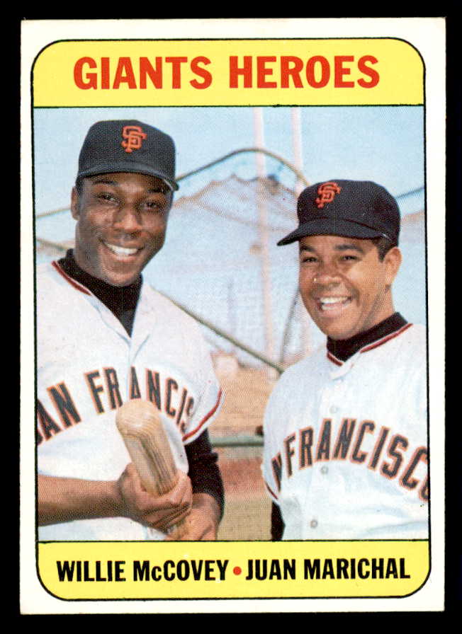 1969 Topps Baseball #572 Willie McCovey Juan Marichal EX-MT 541129