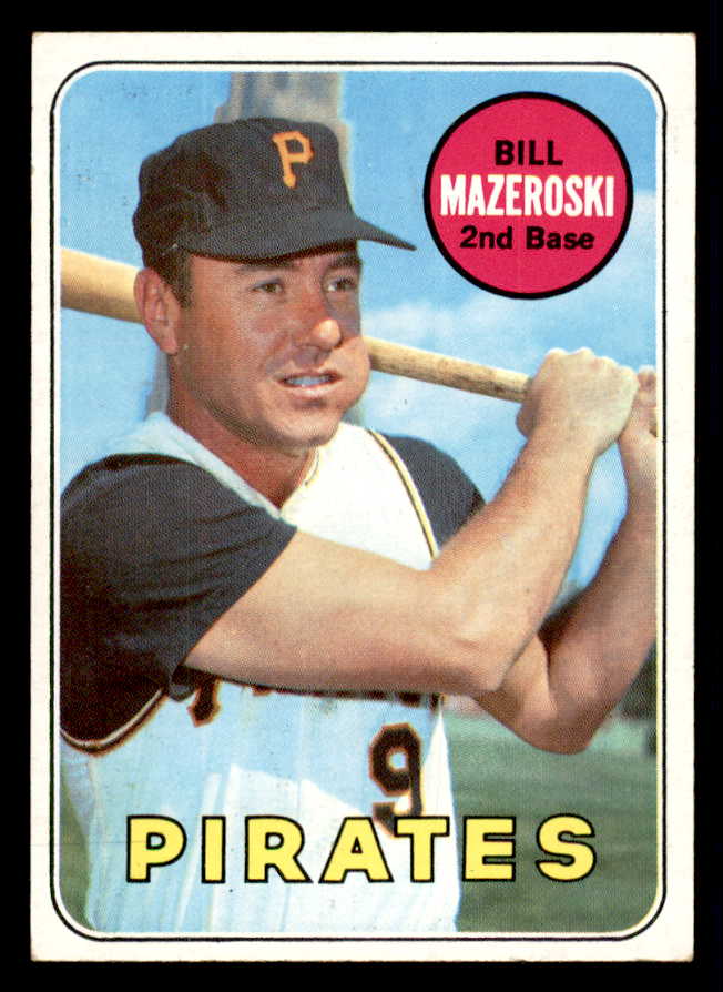 1969 Topps Baseball #335 Bill Mazeroski Pirates EX+/EX-MT 541130