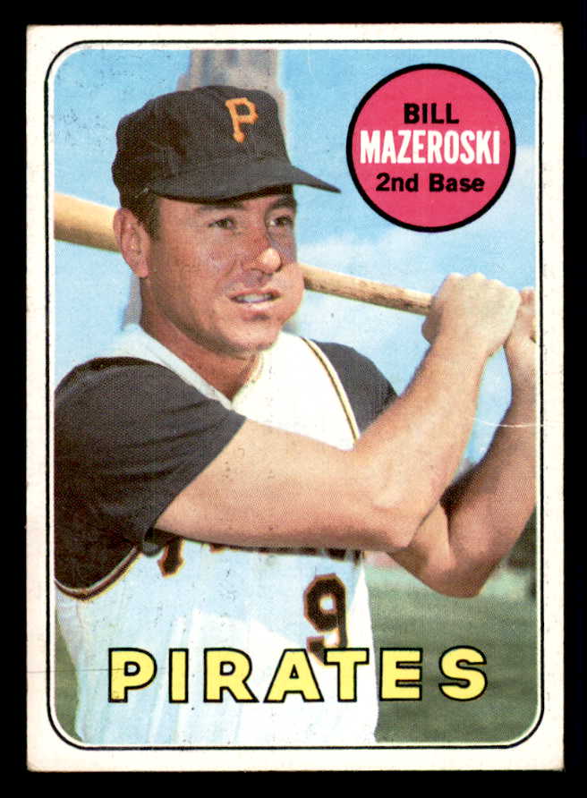 1969 Topps Baseball #335 Bill Mazeroski Pirates VG-EX 541131