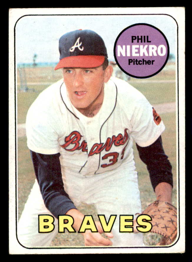 1969 Topps Baseball #355 Phil Niekro Braves EX 541133
