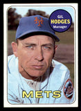 1969 Topps Baseball #564 Gil Hodges Mets VG 541136