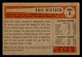 1954 Bowman Baseball #001 Phil Rizzuto Yankees VG 541146