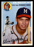 1954 Topps Baseball #030 Eddie Mathews Braves VG 541152