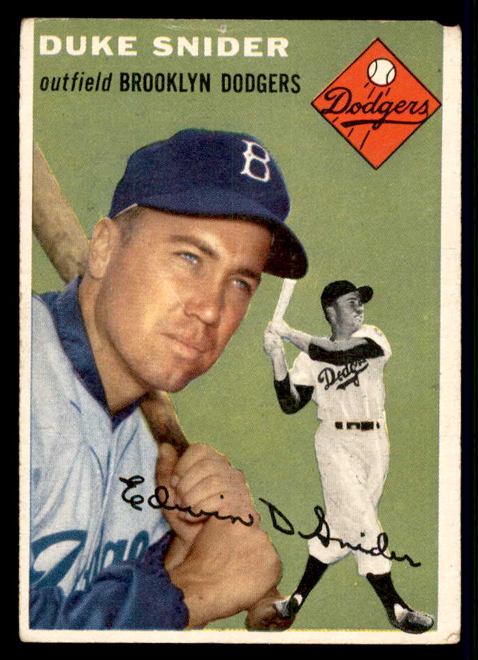 1954 Topps Baseball #032 Duke Snider Dodgers VG 541156